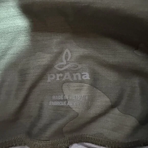 PrAna Leggings Women’s Small Green Camo Electa Yoga Work Out High Rise Pocket - Picture 10 of 11